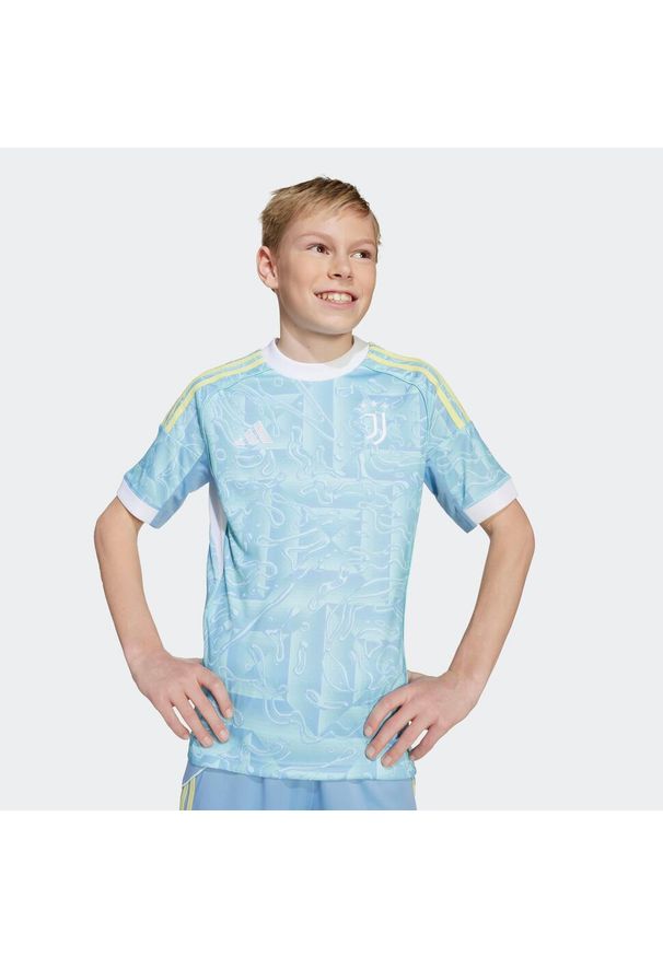 DOUBLE D - Koszulka piłkarska dla dzieci ADIDAS Juventus 25/26 wyjazdowa. Wzór: haft. Sport: piłka nożna