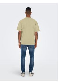 Only & Sons T-Shirt Fred 22022532 Beżowy Relaxed Fit. Kolor: beżowy. Materiał: bawełna #7