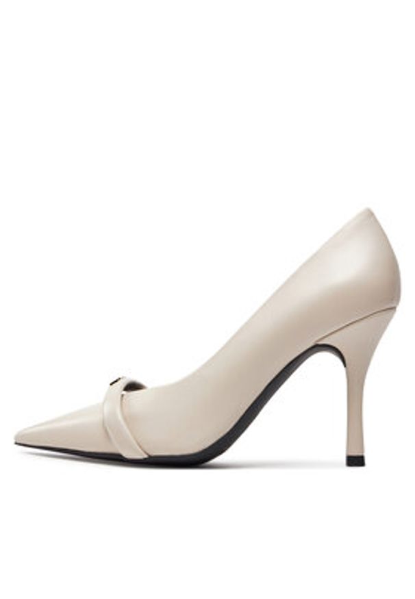 Furla Szpilki Core Decollete T.90 YG59FCD-X30000-1704S-10074100 Écru. Materiał: skóra. Obcas: na szpilce