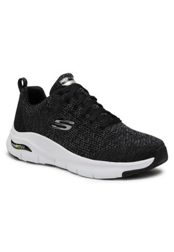 skechers - Skechers Sneakersy Paradyme 232041/BKW Czarny. Kolor: czarny. Materiał: materiał