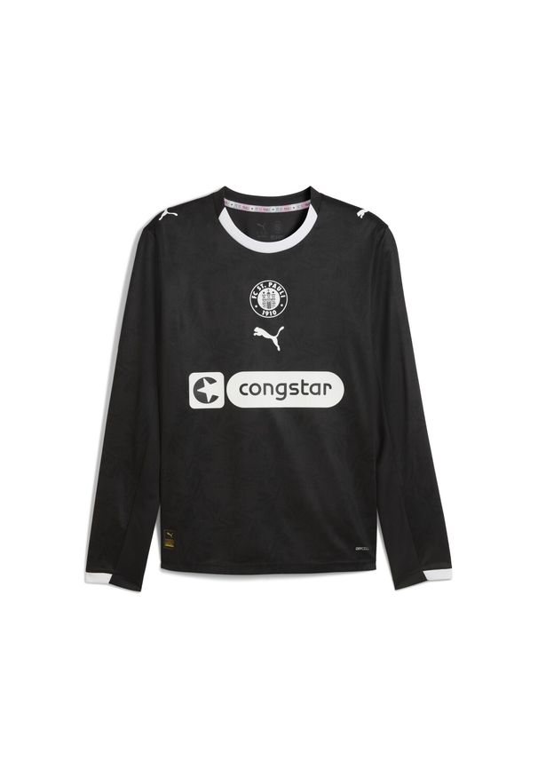 Puma - Męska trzecia koszulka FC St. Pauli 25/26 z długim rękawem PUMA Black White. Kolor: czarny, biały, wielokolorowy. Długość rękawa: długi rękaw. Długość: długie. Sport: piłka nożna