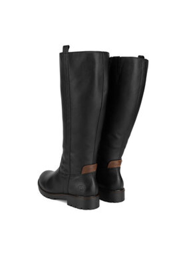 Rieker Oficerki Y9155-00 Czarny. Kolor: czarny. Materiał: skóra