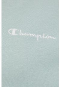 Champion bluza 217399 kolor zielony z aplikacją. Kolor: zielony. Materiał: włókno, dzianina. Wzór: aplikacja #2