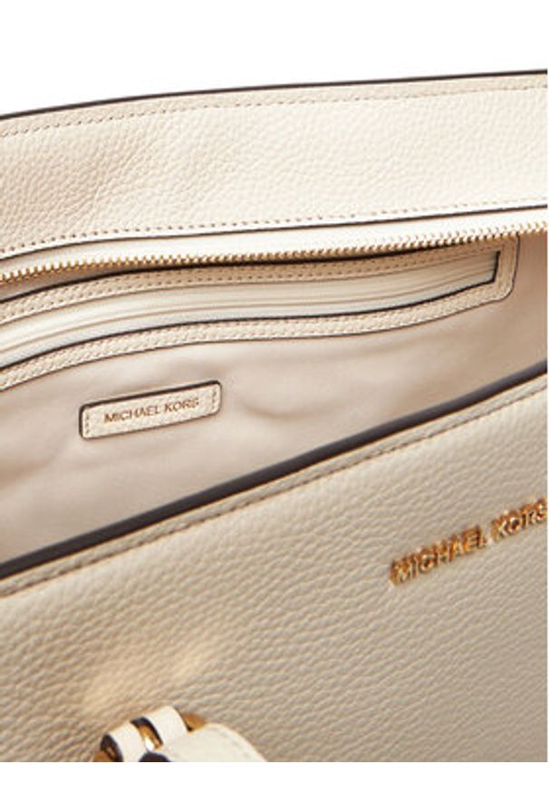 MICHAEL Michael Kors Torebka Quinn 30T5GQNT9L Écru. Materiał: skórzane