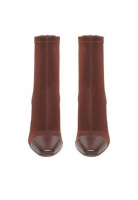 Nine West Botki CEO-NOURA-01 Brązowy. Kolor: brązowy. Materiał: materiał #8