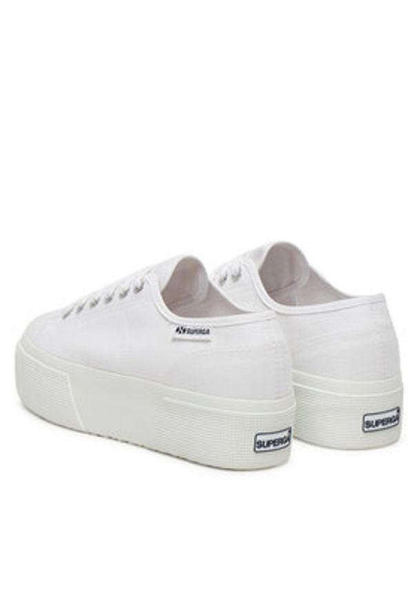 Superga Tenisówki 3790 Platform S3134MW Biały. Kolor: biały. Materiał: materiał. Obcas: na platformie