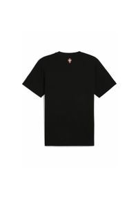 Puma - Męska koszulka Portugalia ftblNRGY PUMA Black. Kolor: czarny. Wzór: napisy