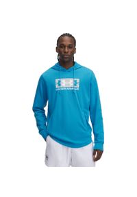 Bluza z kapturem Under Armour Rival Terry Logo. Typ kołnierza: kaptur. Kolor: biały, niebieski, wielokolorowy #1