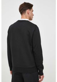 BOSS bluza bawełniana męska kolor czarny z aplikacją. Kolor: czarny. Materiał: bawełna. Wzór: aplikacja. Styl: klasyczny #2