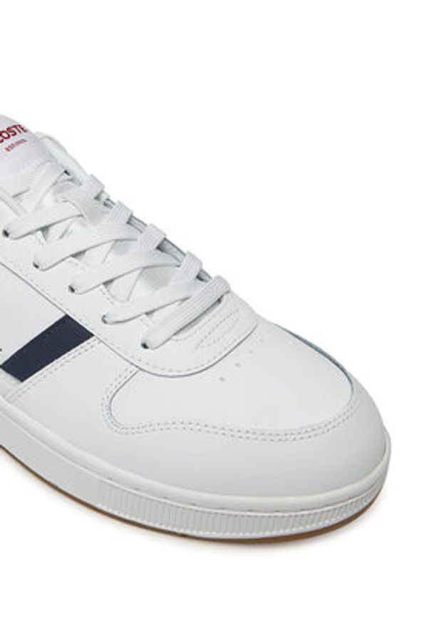 Lacoste Sneakersy 7-48SMA0094 Biały. Kolor: biały. Materiał: skóra
