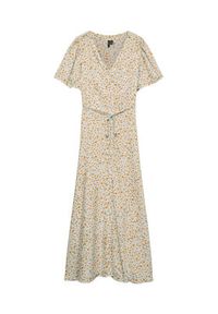 Vero Moda Sukienka codzienna Alba 10330301 Żółty Regular Fit. Okazja: na co dzień. Kolor: żółty. Materiał: wiskoza. Typ sukienki: proste. Styl: casual #3