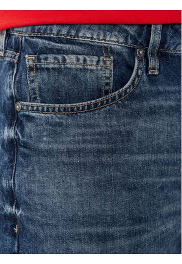 Guess Szorty jeansowe M4GD27 D5AY1 Granatowy Regular Fit. Kolor: niebieski. Materiał: bawełna