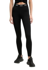 Guess - GUESS Czarne damskie legginsy Alba, Rozmiar M. Okazja: na co dzień. Kolor: czarny. Materiał: materiał. Styl: casual #2