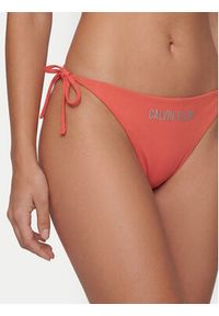 Calvin Klein Swimwear Dół od bikini LV00Q61220 Różowy. Kolor: różowy. Materiał: syntetyk #2