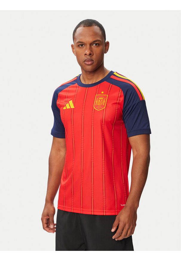 Adidas - adidas Koszulka techniczna Spain 26 Home Jersey JN4390 Czerwony Slim Fit. Kolor: czerwony. Materiał: syntetyk