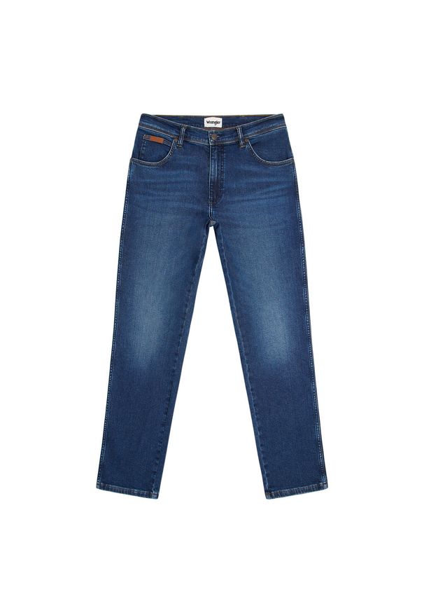 Wrangler - WRANGLER MĘSKIE SPODNIE TEXAS SLIM DARK TRAILS Dark Trails 112358220 W12S008815