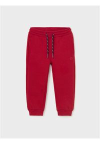 Mayoral Spodnie dresowe 704 Czerwony Regular Fit. Kolor: czerwony. Materiał: bawełna #1