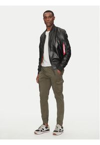 Alpha Industries Joggery Twill 116202 Zielony Regular Fit. Kolor: zielony. Materiał: bawełna #5