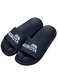 Klapki Męskie Basenowe Kubota Basic Granatowe. Kolor: niebieski. Styl: sportowy