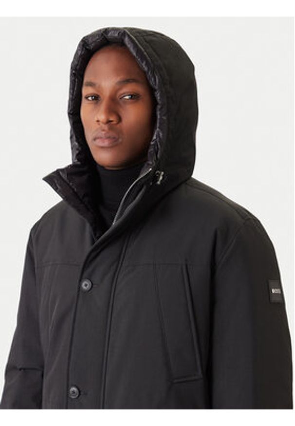 BOSS Kurtka puchowa H-Detoni 50540472 Czarny Regular Fit. Kolor: czarny. Materiał: syntetyk