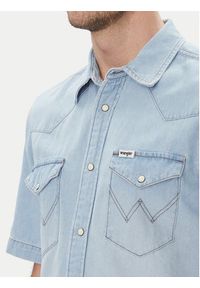 Wrangler Koszula jeansowa Western 112362742 Niebieski Regular Fit. Kolor: niebieski. Materiał: bawełna #4