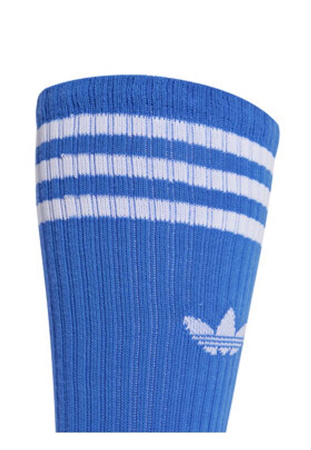 Adidas - adidas Zestaw 3 par wysokich skarpet unisex High Crew JJ1985 Kolorowy. Materiał: materiał, bawełna. Wzór: kolorowy