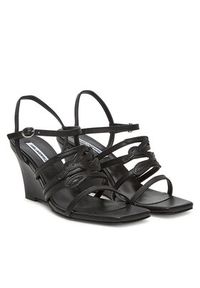 Karl Lagerfeld - KARL LAGERFELD Sandały KL34425 Czarny. Kolor: czarny. Materiał: skóra #4