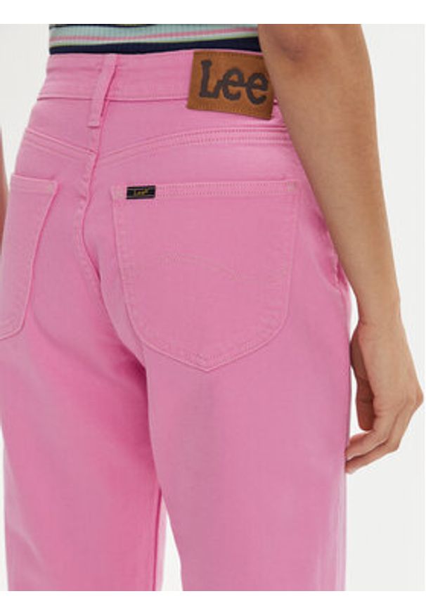 Lee Jeansy Carol 112349595 Różowy Straight Fit. Kolor: różowy