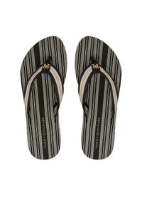 TOMMY HILFIGER - Tommy Hilfiger Japonki Im Th Print Beach Sandal FW0FW08370 Czarny. Kolor: czarny. Materiał: materiał. Wzór: nadruk