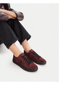 Eva Minge Sneakersy EO-ELLA-WSDR13670-1 Bordowy. Kolor: czerwony. Materiał: materiał #1