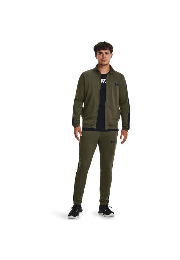 Dres Under Armour Emea. Kolor: zielony, czarny, wielokolorowy. Materiał: dresówka. Sport: fitness