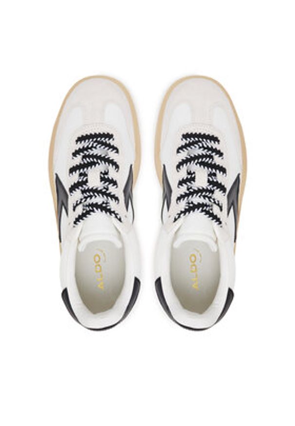 Aldo Sneakersy Retrostep 14002050 Biały. Kolor: biały. Materiał: zamsz, skóra