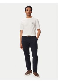 TOMMY HILFIGER - Tommy Hilfiger T-Shirt Script Stack MW0MW43224 Biały Regular Fit. Kolor: biały. Materiał: bawełna #3