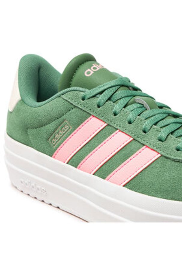 Adidas - adidas Sneakersy Vl Court Bold IH0365 Zielony. Kolor: zielony. Materiał: zamsz, skóra
