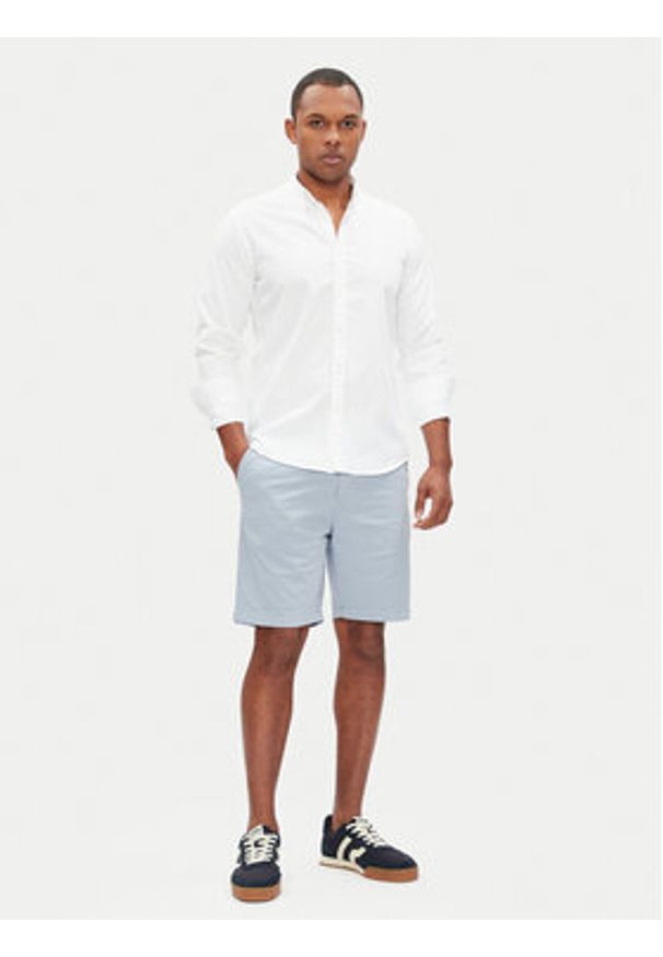 Pepe Jeans Szorty materiałowe PM801181 Błękitny Regular Fit. Kolor: niebieski. Materiał: bawełna