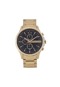 Armani Exchange Zegarek Hampton AX2137 Złoty. Kolor: złoty