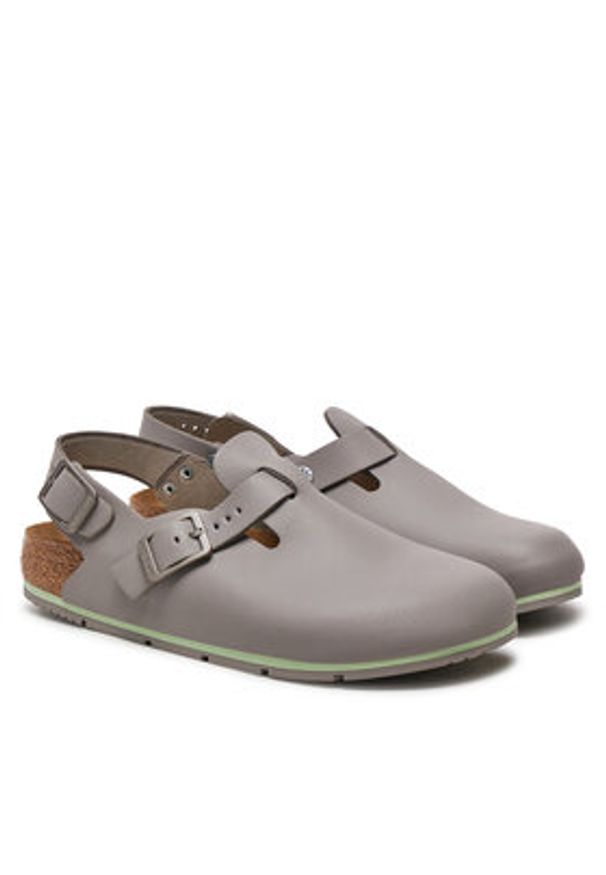 Birkenstock Sandały Tokio Pro Le 1026185 Szary. Kolor: szary. Materiał: skóra