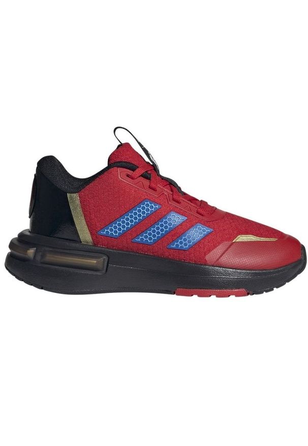 Adidas - Buty adidas Marvel Iron-Man Racer Jr IG3560 czerwone. Okazja: na co dzień. Zapięcie: sznurówki. Kolor: czerwony. Materiał: materiał. Wzór: motyw z bajki. Model: Adidas Racer