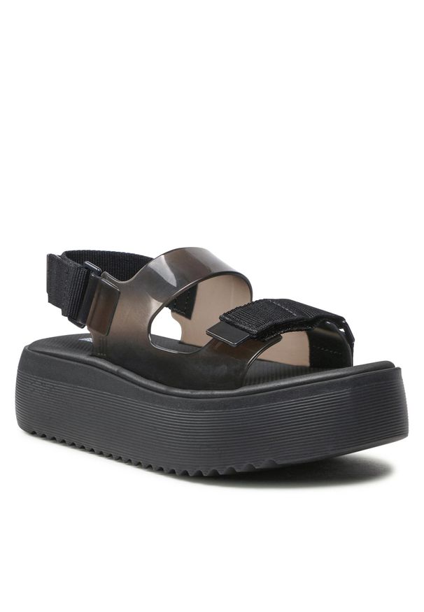melissa - Sandały Melissa Brave Papete Platform 33714 Black AH118. Kolor: czarny. Obcas: na platformie