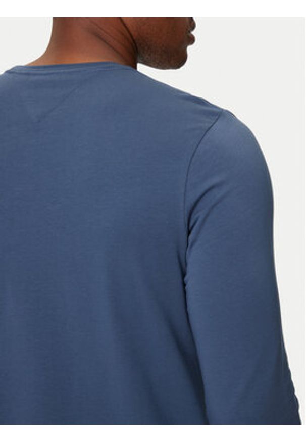 TOMMY HILFIGER - Tommy Hilfiger Longsleeve MW0MW10804 Niebieski Slim Fit. Kolor: niebieski. Materiał: bawełna. Długość rękawa: długi rękaw