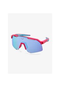 Okulary przeciwsłoneczne Dynafit Ultra Evo Sunglasses - pink glo/blue cat 3. Kolor: różowy