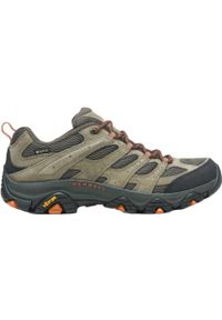Buty turystyczne męskie Merrell Moab 3 GTX. Kolor: zielony. Materiał: skóra. Szerokość cholewki: normalna. Technologia: Gore-Tex