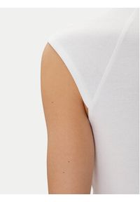 Calvin Klein Top Liquid Touch Top K20K208422 Biały Slim Fit. Kolor: biały. Materiał: bawełna #5