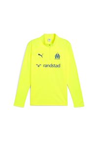 Puma - Strój treningowy OM 2025/26. Kolor: żółty. Materiał: dresówka. Sport: piłka nożna #1