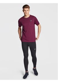 New Balance Koszulka techniczna Speed Jacquard MT23281 Bordowy Athletic Fit. Kolor: czerwony. Materiał: syntetyk #3