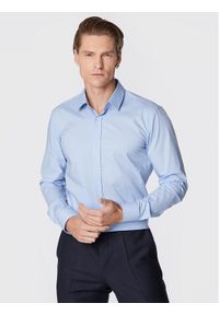 Hugo Koszula Elisha02 50479396 Niebieski Extra Slim Fit. Kolor: niebieski. Materiał: bawełna #1