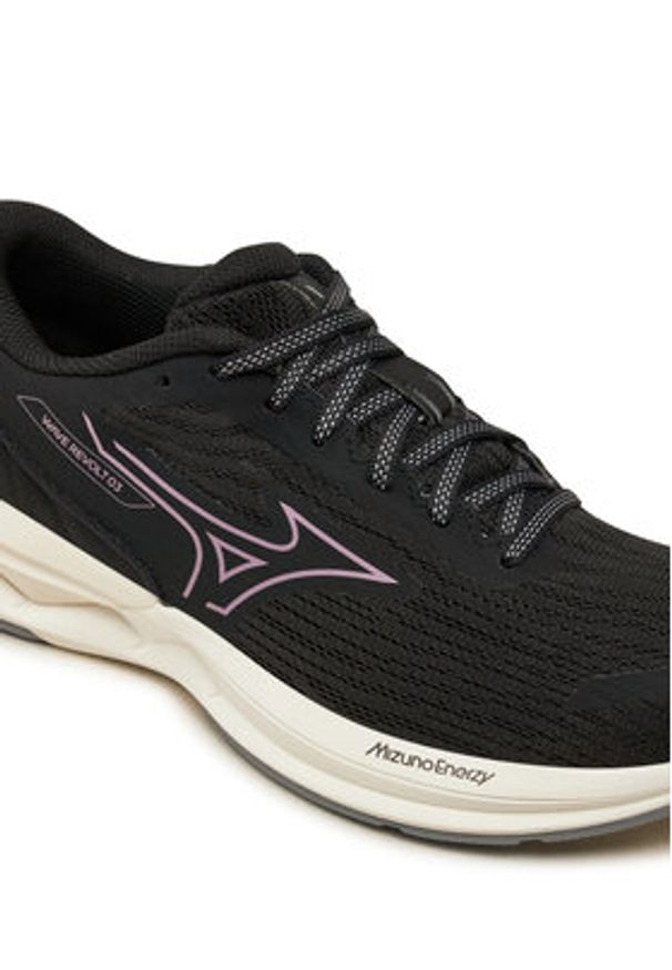 Mizuno Buty do biegania Wave Revolt 3 J1GD2481 Czarny. Kolor: czarny. Materiał: materiał. Model: Mizuno Wave