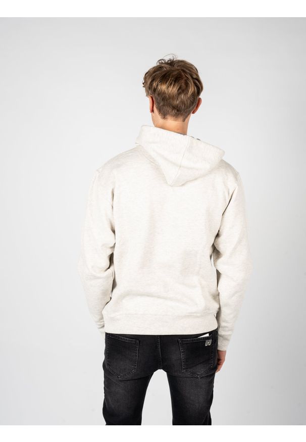 Champion Bluza "Hoodie" | HBS0889407D55 | Mężczyzna | Szary. Okazja: na co dzień. Typ kołnierza: kaptur. Kolor: szary. Materiał: poliester, bawełna. Wzór: nadruk, aplikacja. Styl: casual