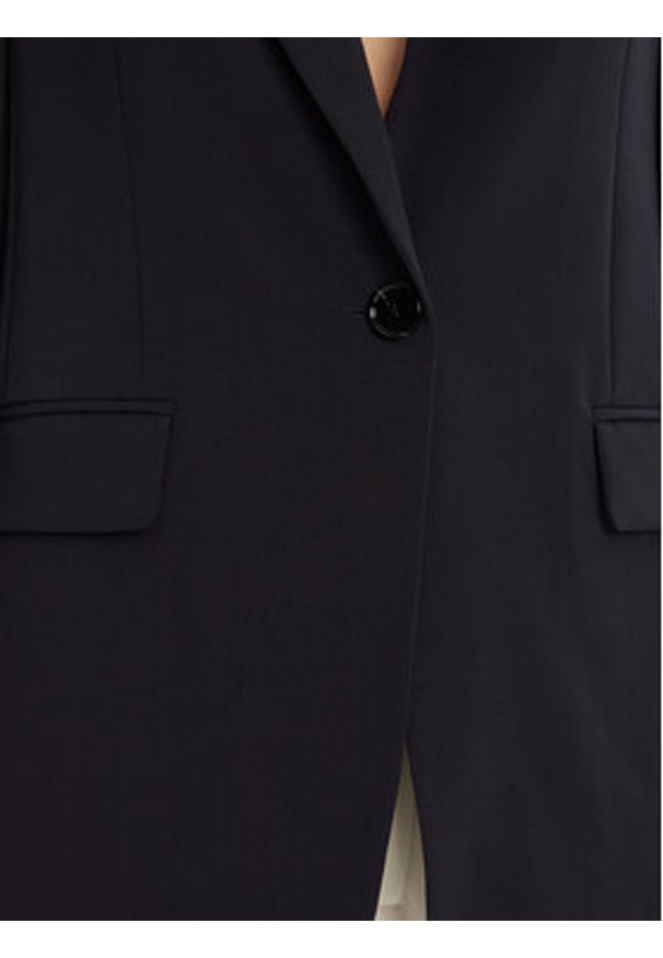 BOSS - Boss Marynarka Jocaluah 50490053 Granatowy Regular Fit. Kolor: niebieski. Materiał: syntetyk