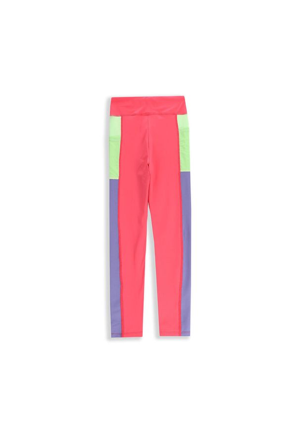 Legginsy do gimanstyki dla dzieci Lemon Explore WL5 z kieszenią. Kolor: różowy. Materiał: poliester, elastan. Styl: sportowy